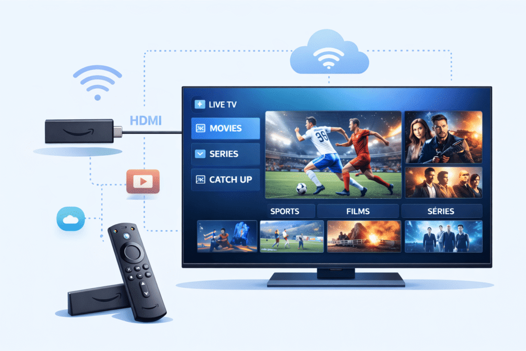 Fonctionnement IPTV sur Amazon Fire Stick
