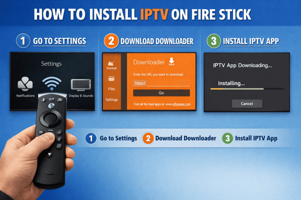 Installation IPTV sur Fire Stick étape par étape
