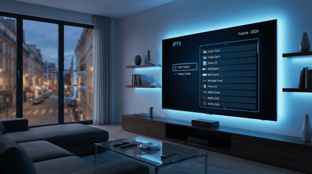 interface smart iptv sur smart tv 2026
