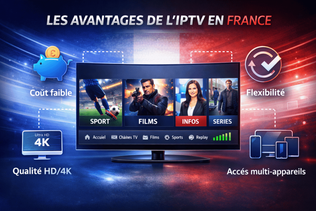 Avantages d’un abonnement IPTV France flexible et économique
