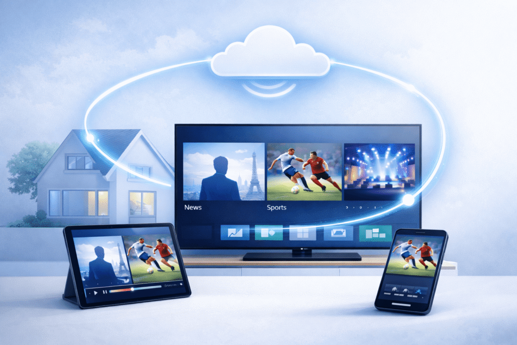 TV en direct France sans antenne avec multi-écrans sur plusieurs appareils