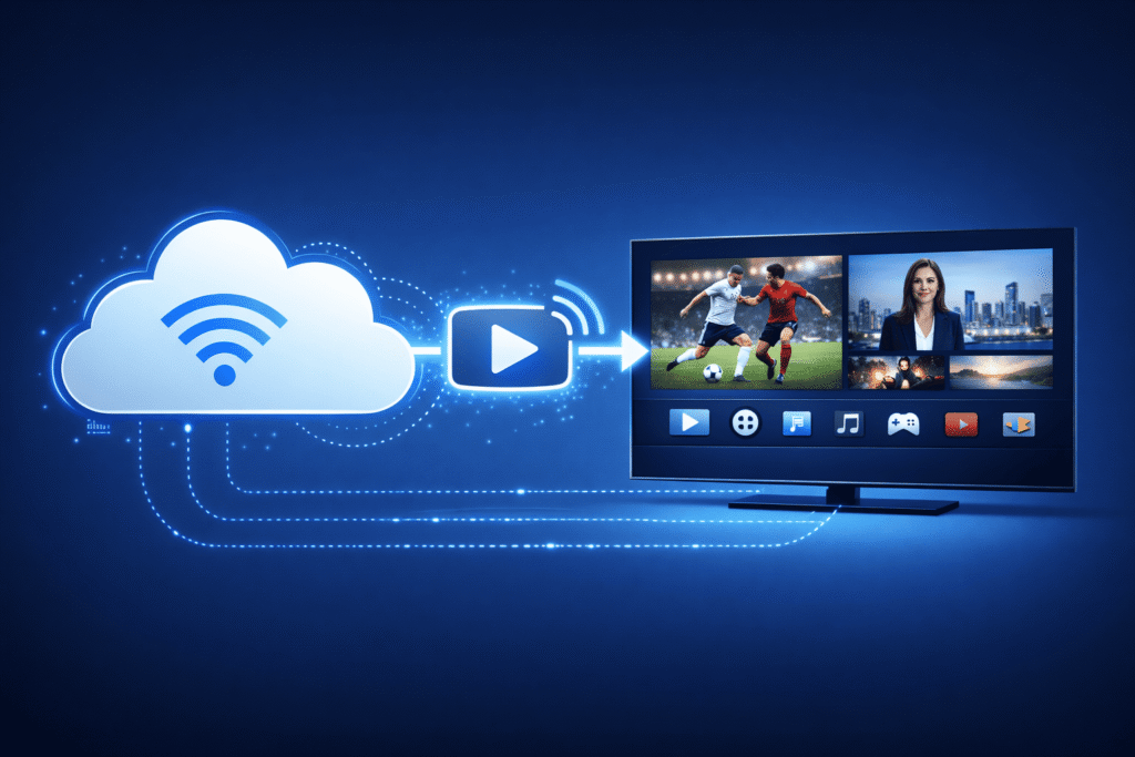 TV en streaming sur Smart TV via connexion internet