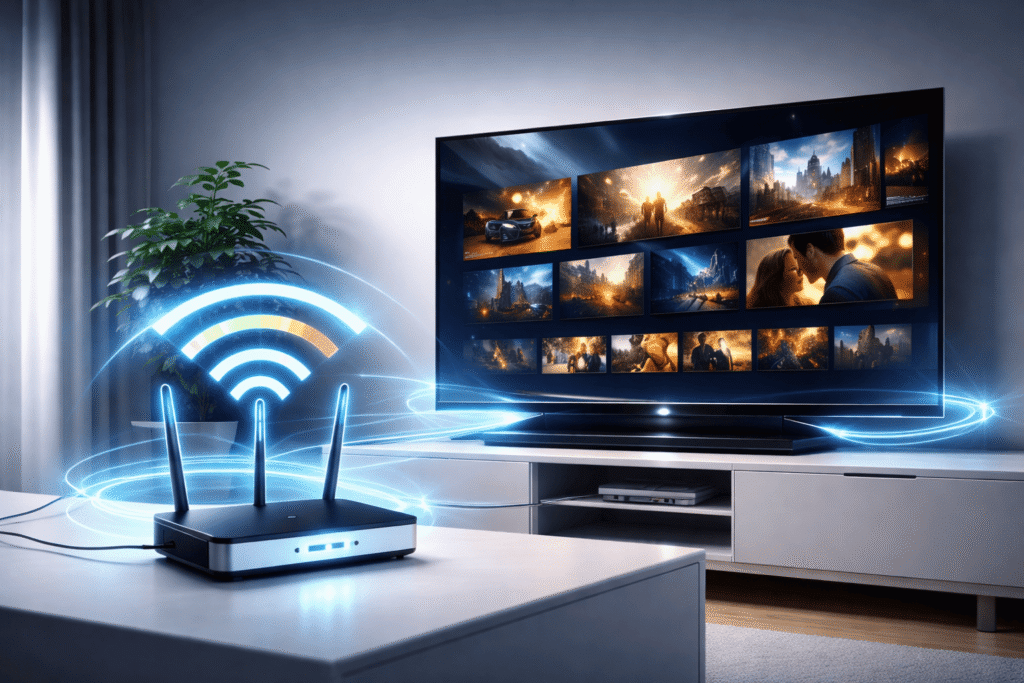 connexion internet IPTV stable vitesse streaming