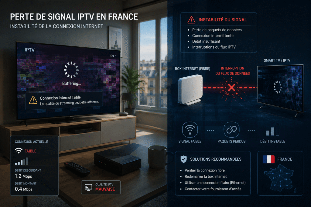 IPTV perte de signal solution France