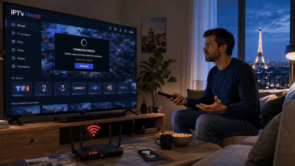 causes IPTV coupures streaming France