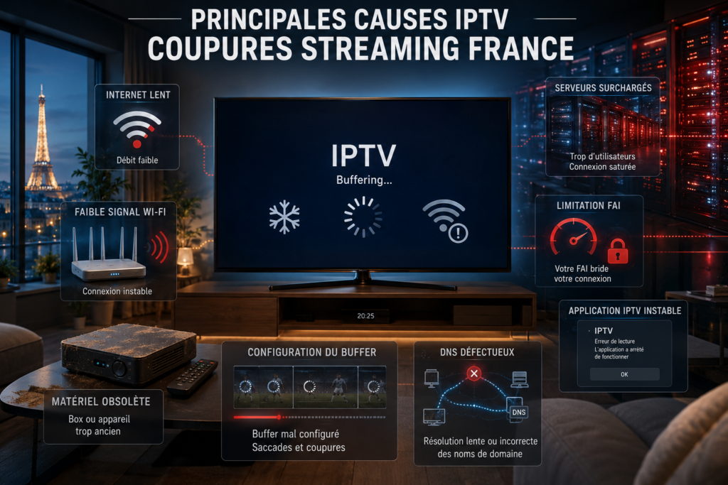 causes IPTV coupures streaming France