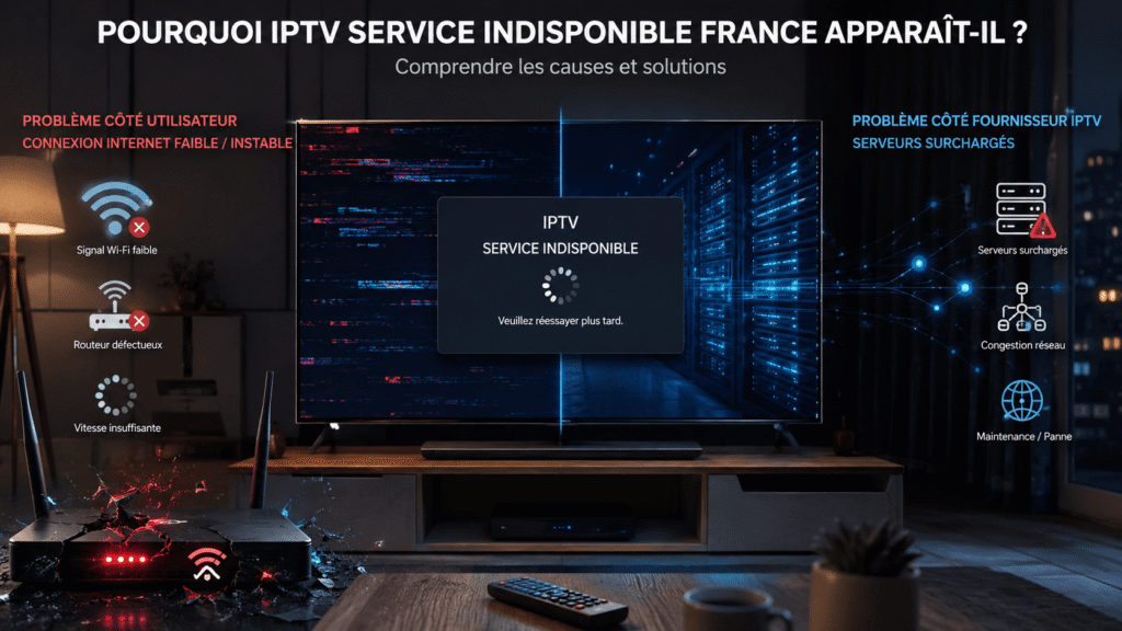 IPTV service indisponible France