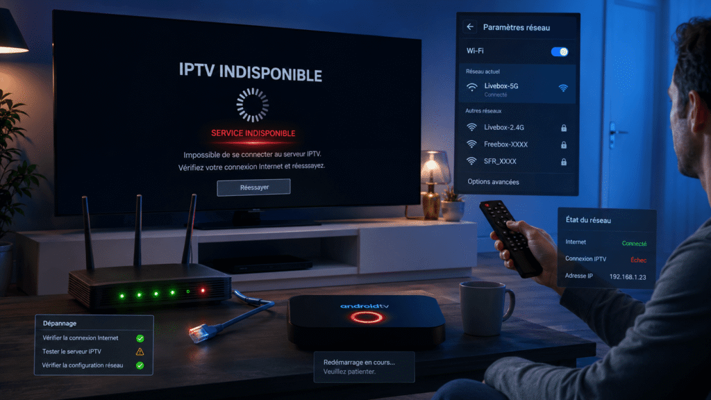 IPTV service indisponible France