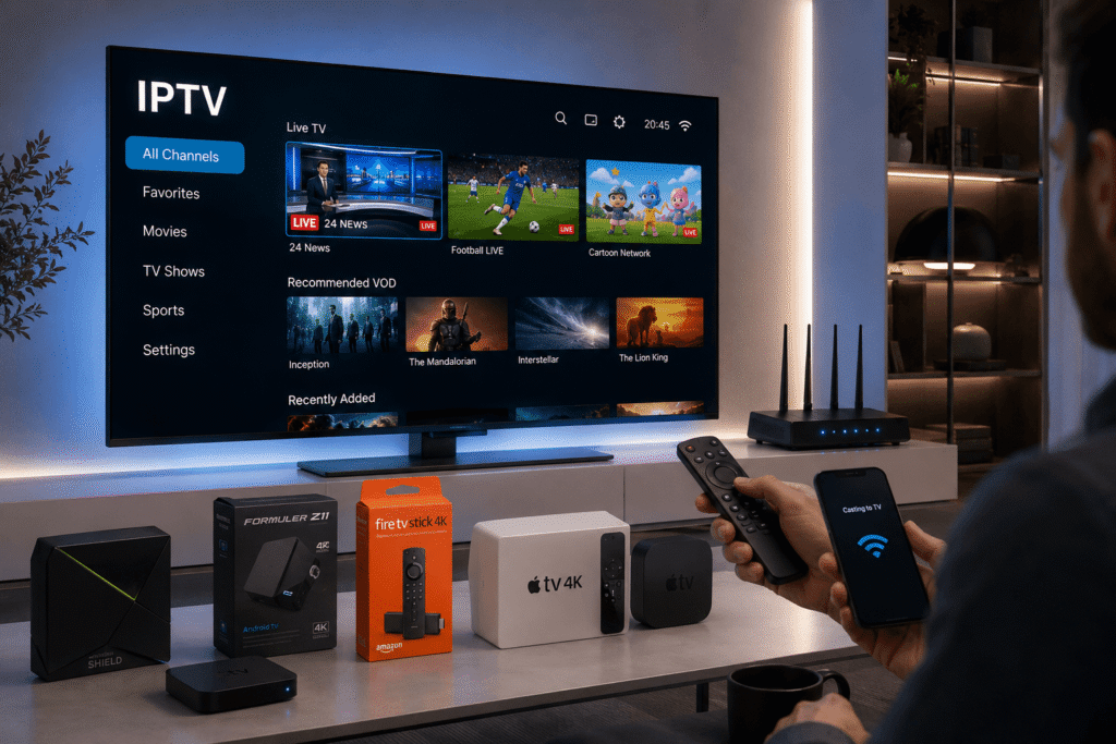 IPTV Moderne pour Maison Connectée