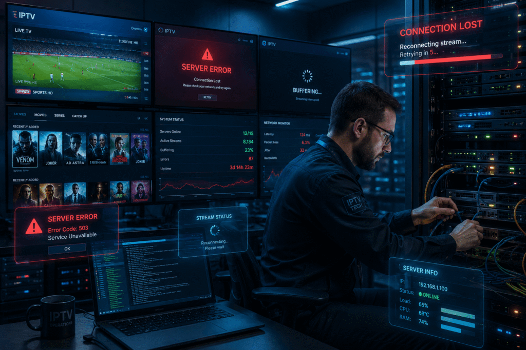 problèmes IPTV serveur