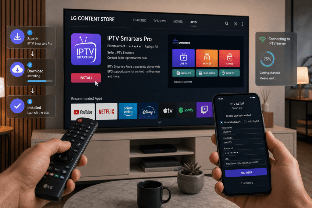 Application IPTV pour LG WebOS avis