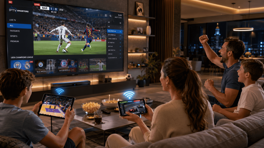 IPTV pour regarder sport en famille