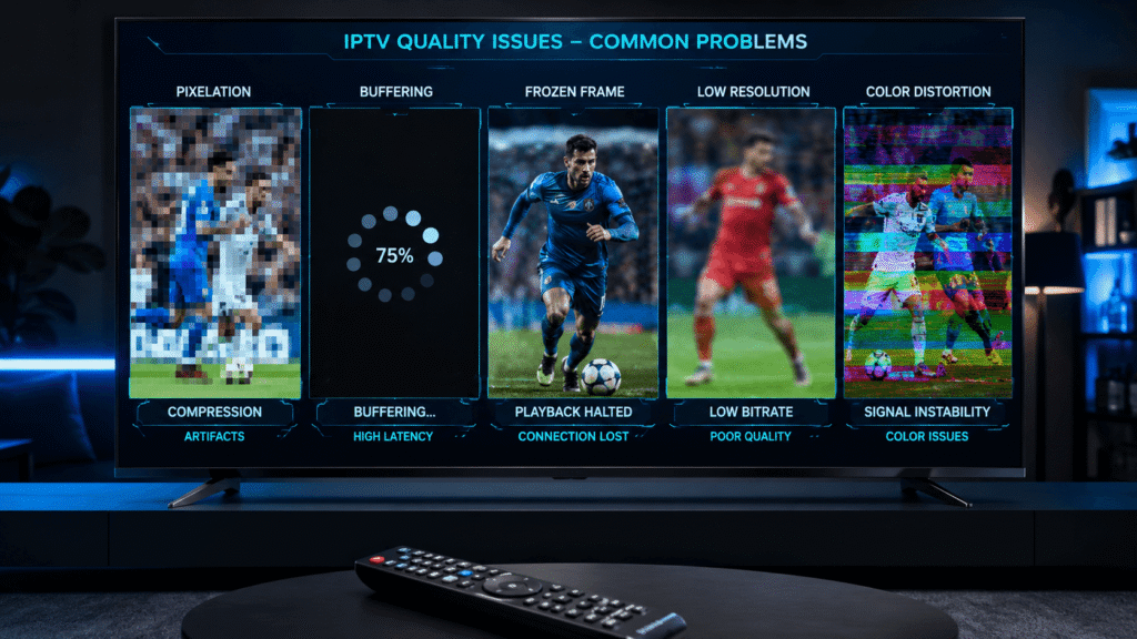 problèmes IPTV qualité image