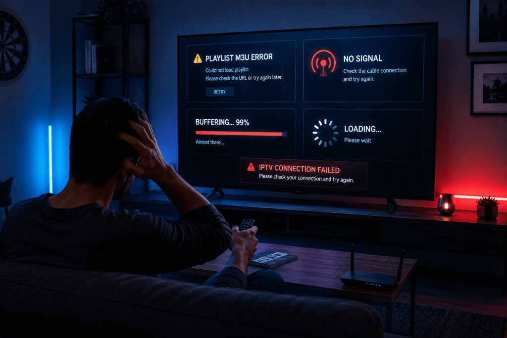 IPTV erreur playlist M3U