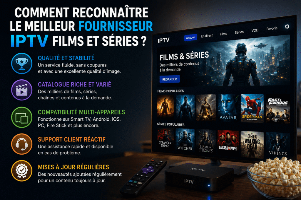 meilleur fournisseur IPTV films et séries